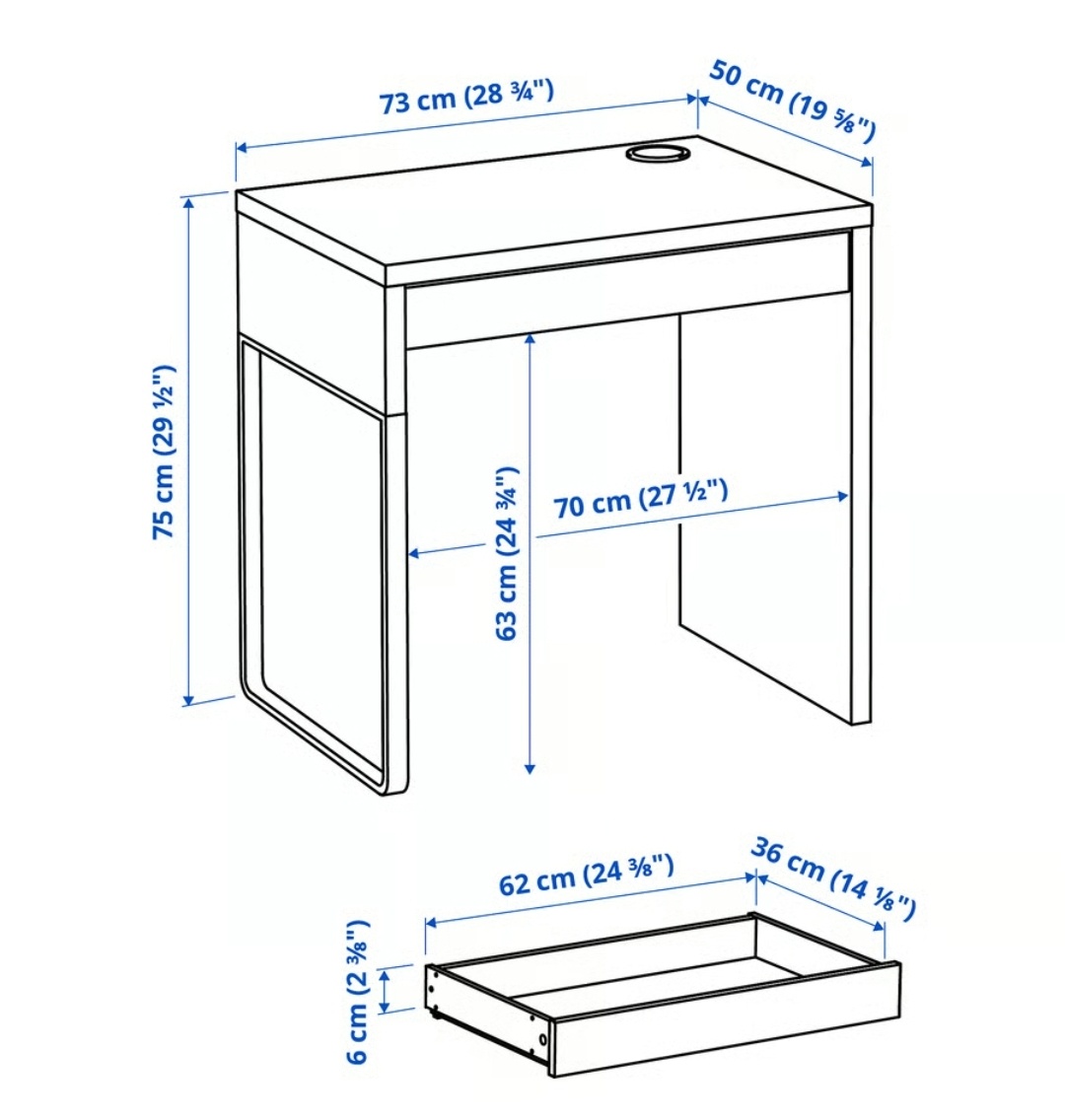 Stôl Ikea Micke - 10