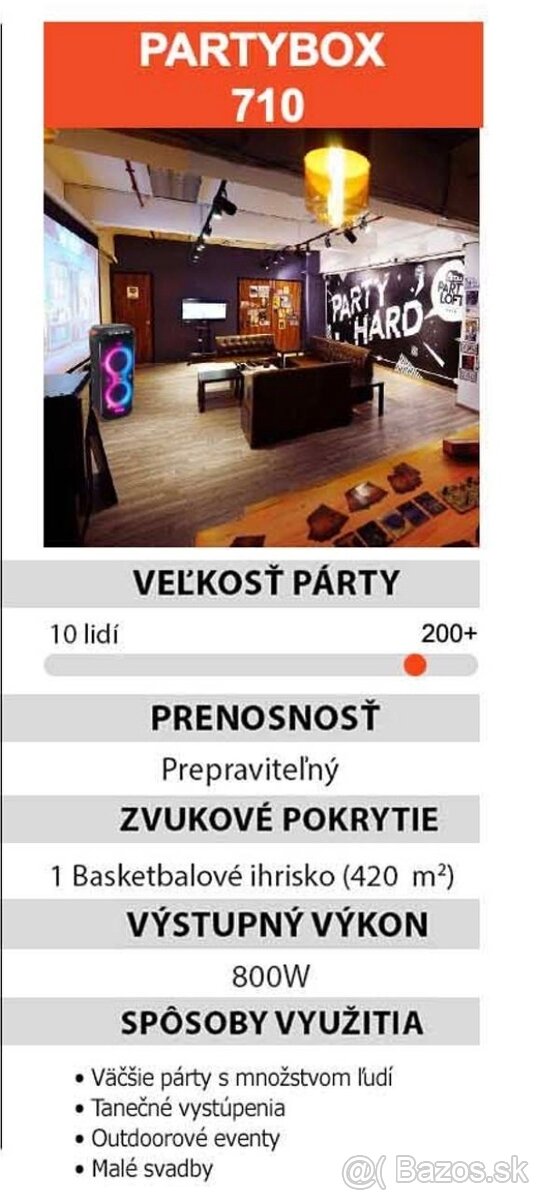 JBL PartyBox 710 🔊 - Aktuálny 🟢 - 10