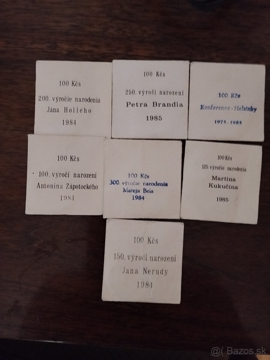 Pamätné strieborné mince ČSSR 1977 - 1987 - 10
