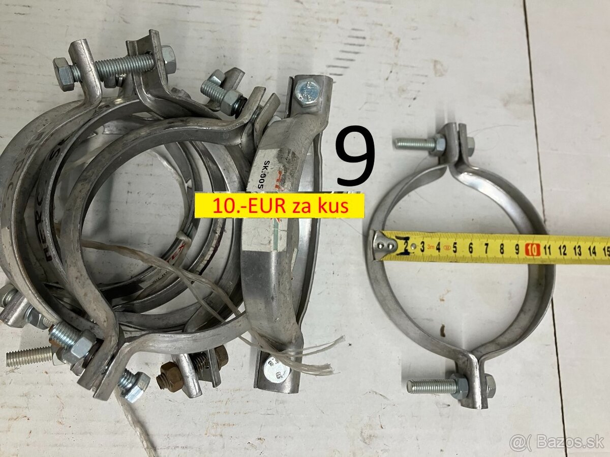 Spony a svorky na výfuk - 10