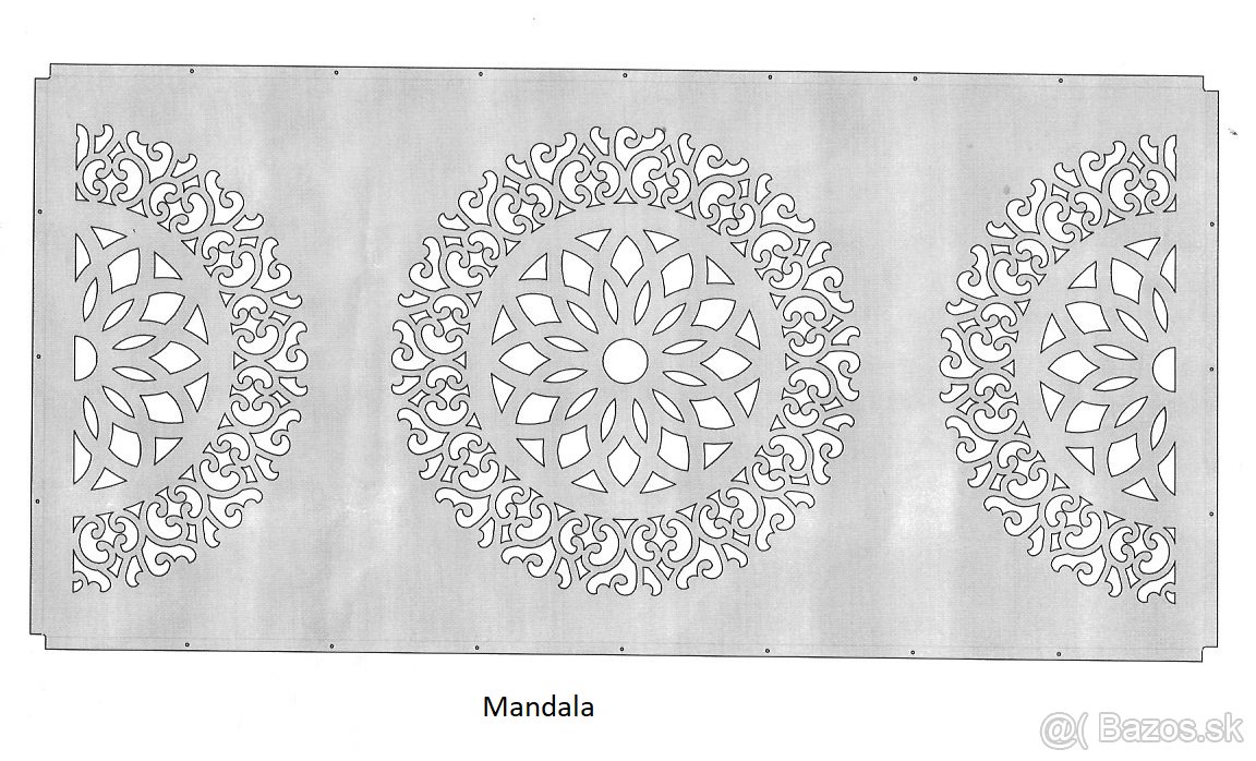 Vyrezávané dielce na plot, zábradlie - 10