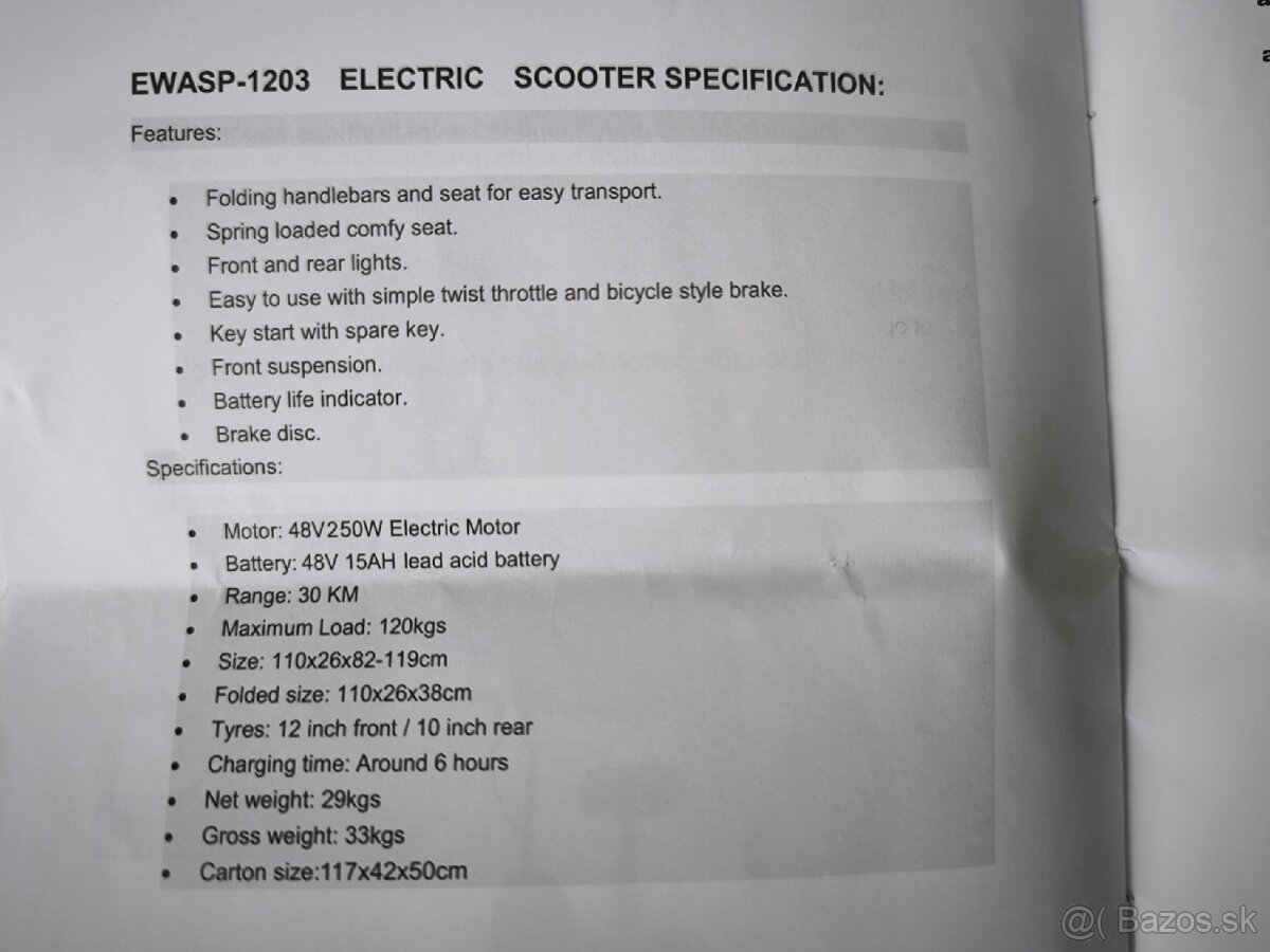 Elektrická trojkolka pre seniora /100% Nová/ - 10