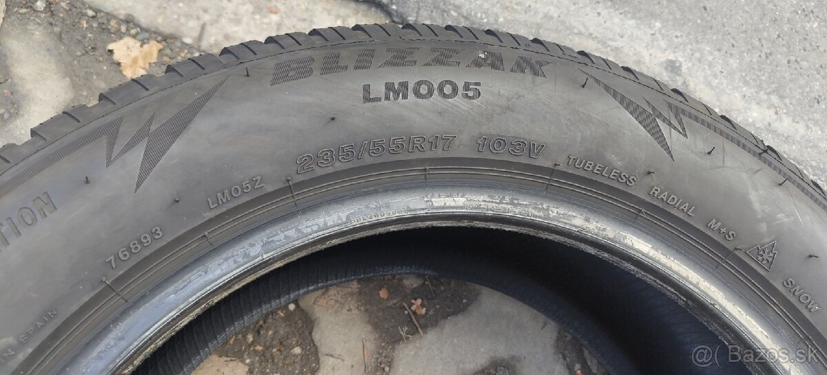 Zimné Bridgestone Blizzak 235/55/17 103V - 10