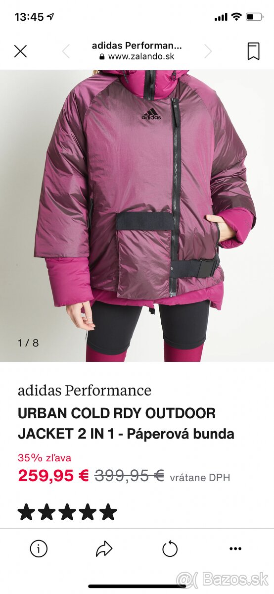 Adidas COLD.RDY 2v1 paperova bunda M nová - 10