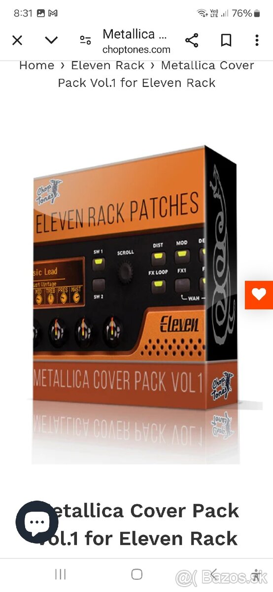 Elevan rack gitarový procesor - 10