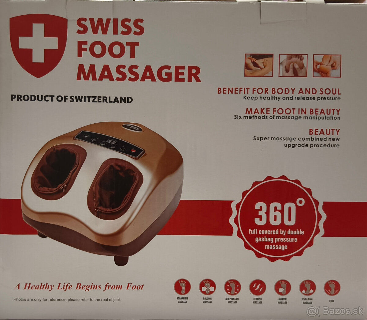 MASÁŽNY PRÍSTROJ SWISS FOOT MASSAGER - 10