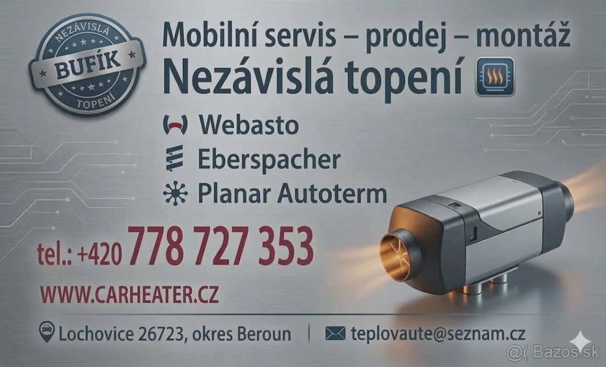 webasto Air top 2000 stc diesel 24 volt nové - 10
