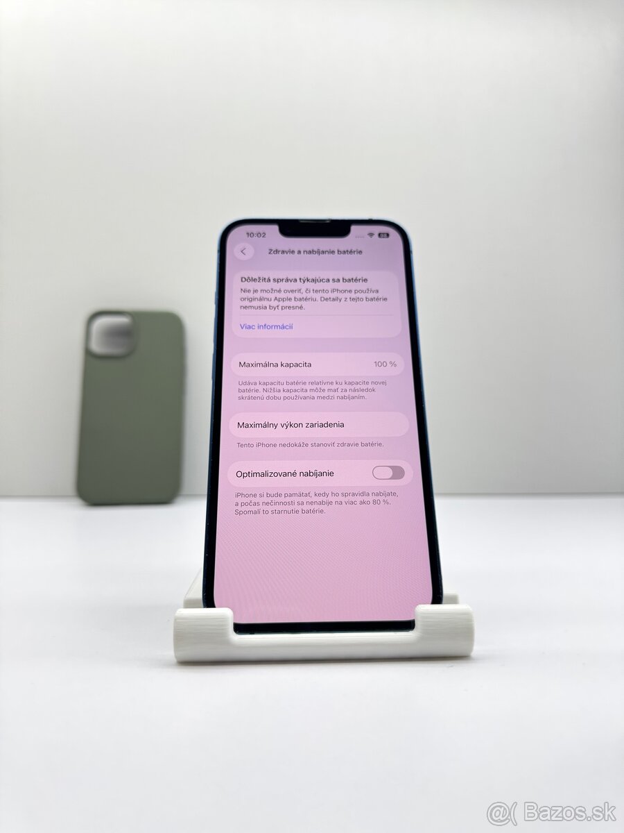 iPhone 13 BLUE TOP STAV 100% BATÉRIA - 10