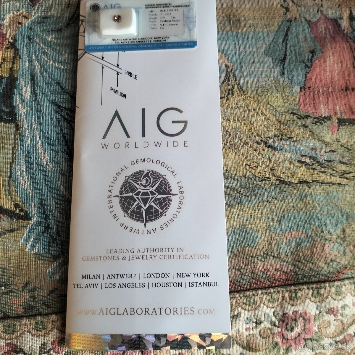 Prírodný diamant 0,7 karat - 10