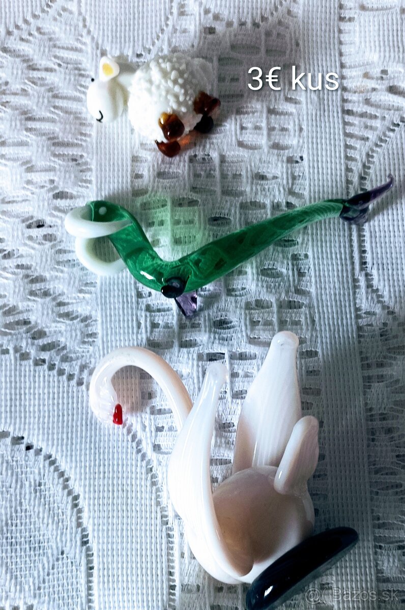 Sklenené dekorácie - zberateľské - 10