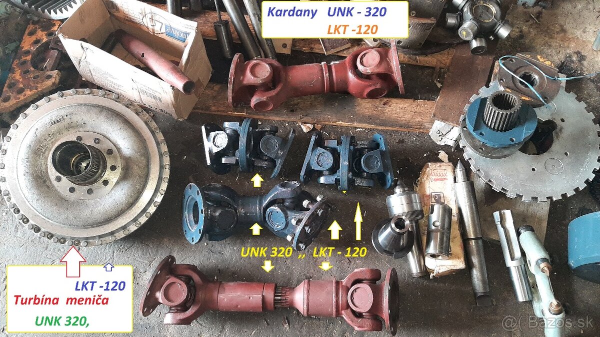 Kardany UNK320 ,LKT 120 UNC201 - 10