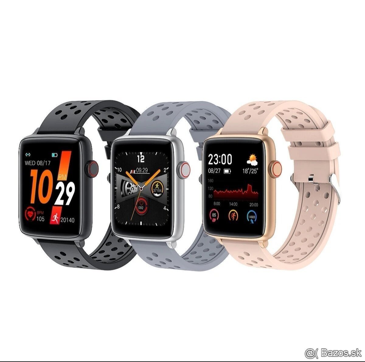 Profesionálne Smart hodinky s množstvom funkcií - šedé - 10