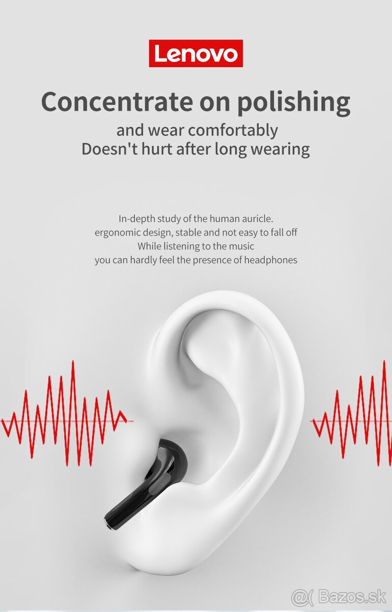 Predam sluchatka sluchadla nove Lenovo HT38 - 10