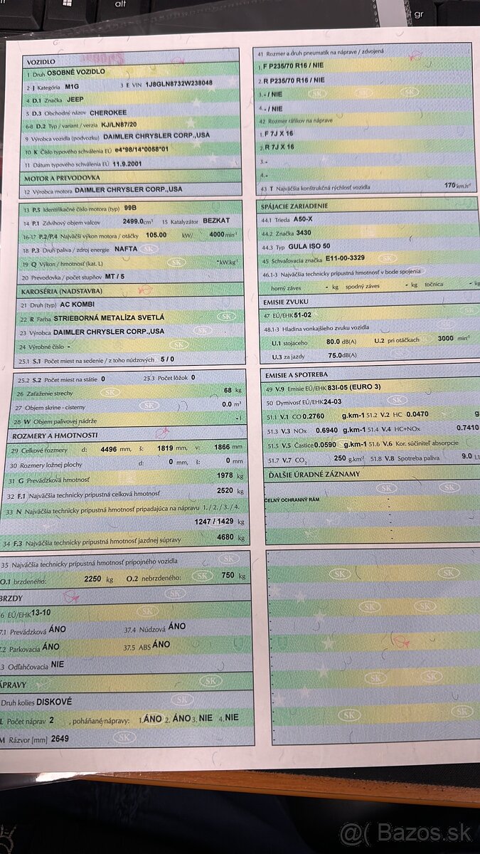 Jeep Cherokee 2,5d 105kw 4x4 - 10