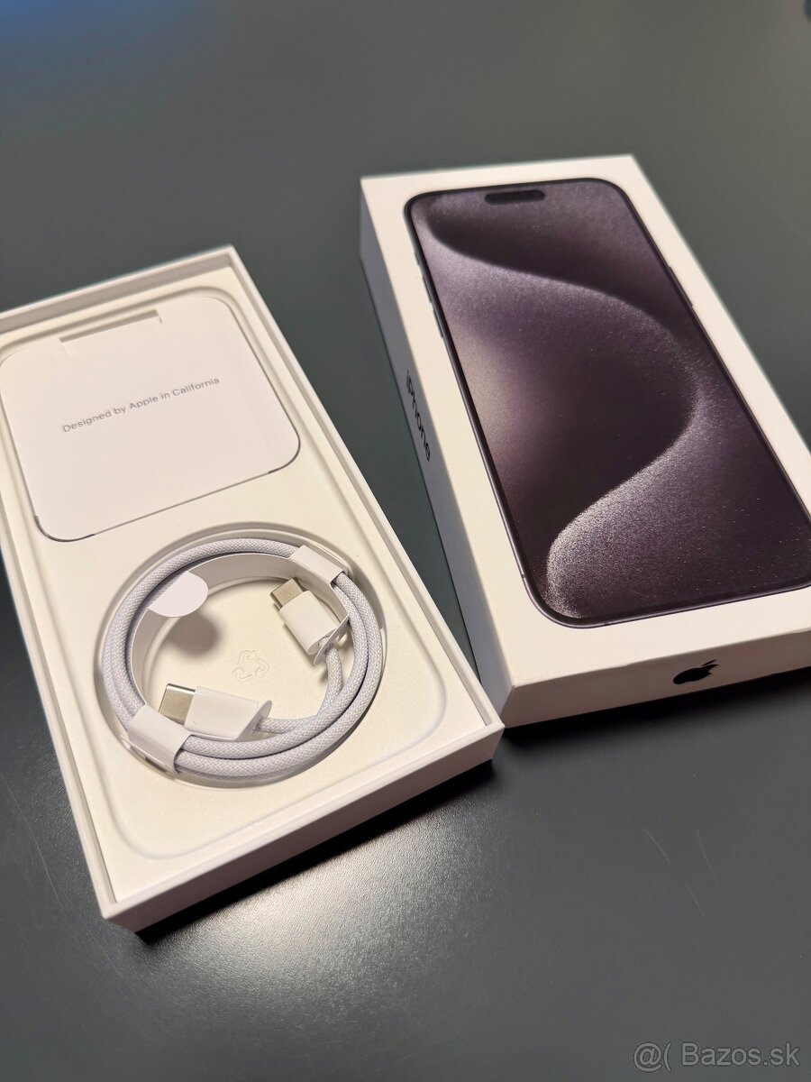 Predám iPhone 15 Pro Max, Black Titanium 256GB - 10