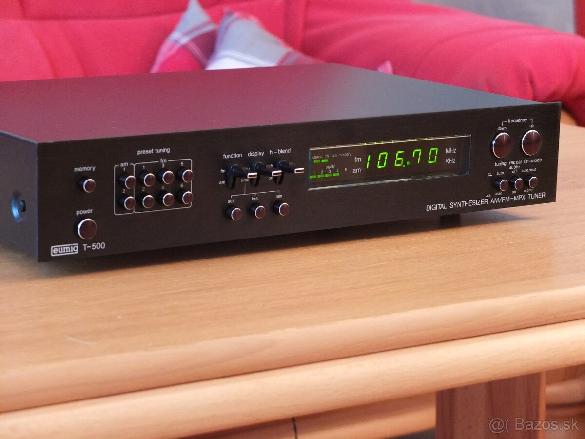 EUMIG T-1000 Vzácný Vintage Stereo Tuner na opravu - 10