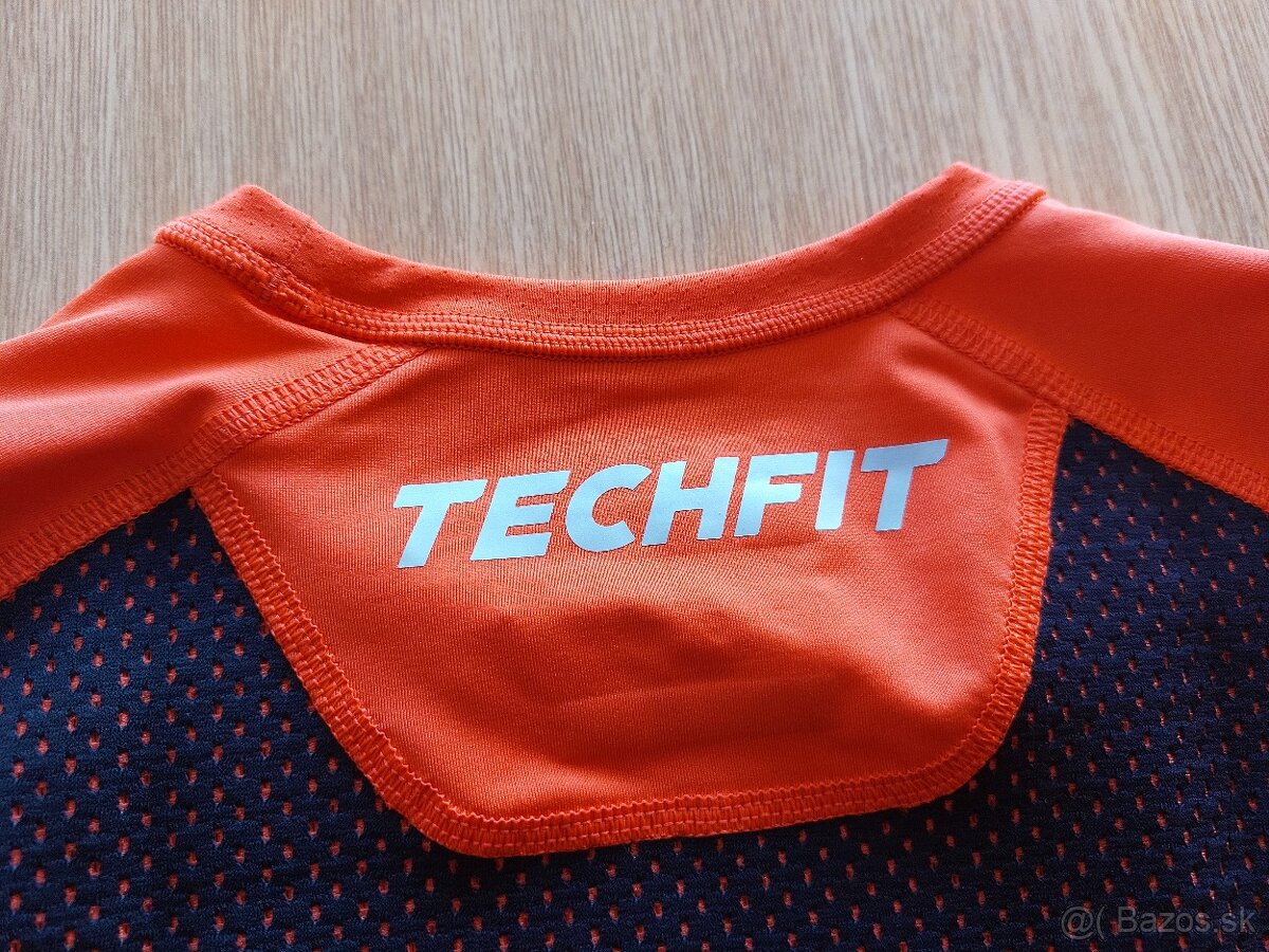 Nové kompresné tričká Adidas TECHFIT (M/L) – Modré/Oranžové - 10