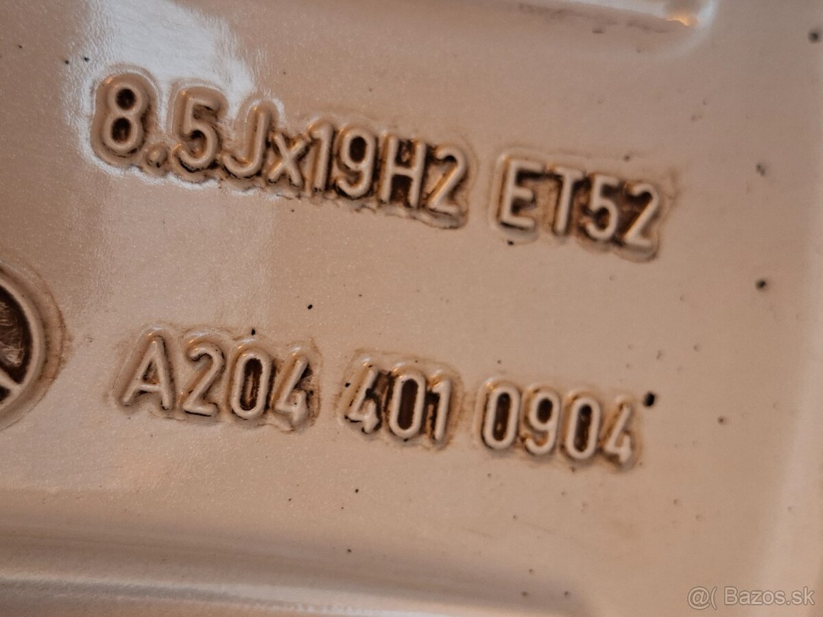 Predám hlinikové disky org.Mercedes GLK-AMG--R19-dvojrozmer - 10