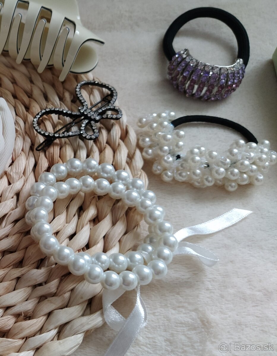 NOVÉ vlasové doplnky a svadobné náušnice (osobný odber) - 10