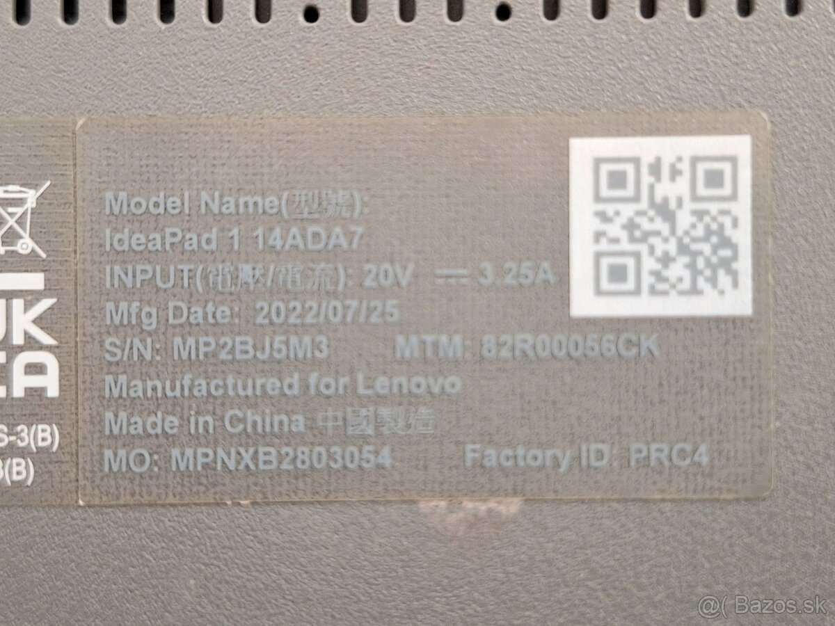 Lenovo IdeaPad 1 14ADA7 - 10