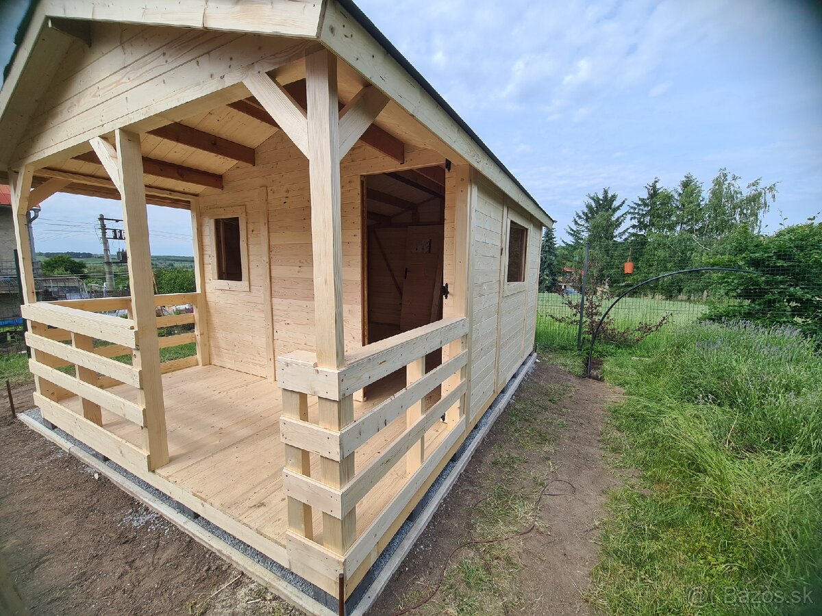 Záhradná drevena chatka 3.5x5m DOPRAVA ZDARMA - 10