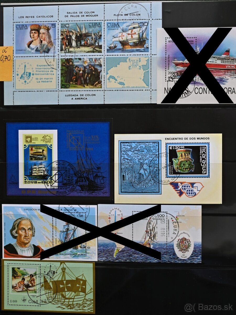 Známky - letectvo a loďstvo 1 - 10