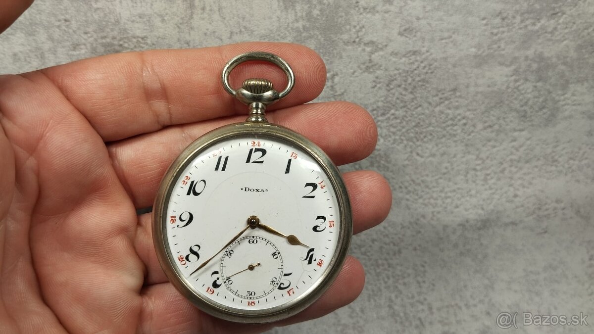 Krásné kapesní hodinky DOXA do sbírky, medaile - 10