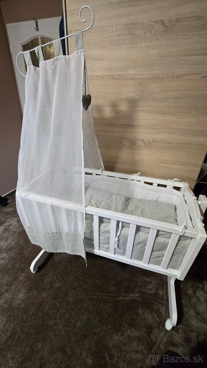 Detská postieľka, kolíska - 10