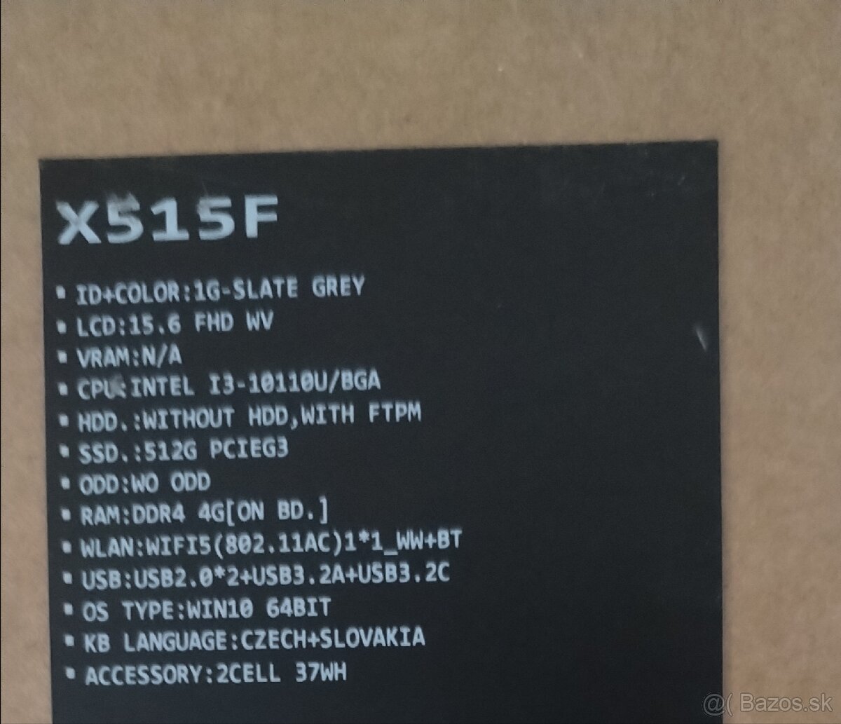 Notebook ASUS X515FA - 10