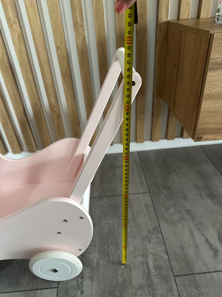 Drevený detský kočiar pre bábiky Lovel - 10