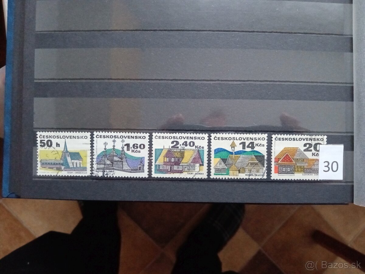 Poštové známky č.434 - ČESKOSLOVENSKO II. - 20 sérií - 10