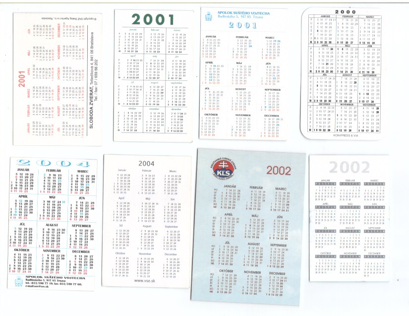 Staré vreckové kalendáriky - 10