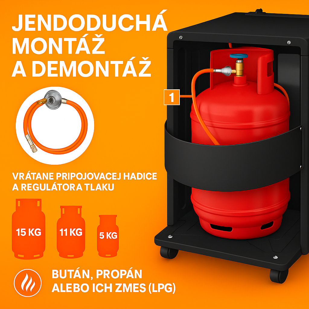 plynový ohrievač 4200W, 4,2kW - 10