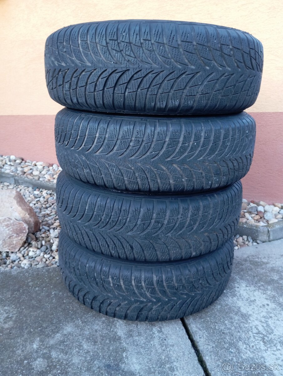 5x100 r15 plechové disky +pneumatiky - 10