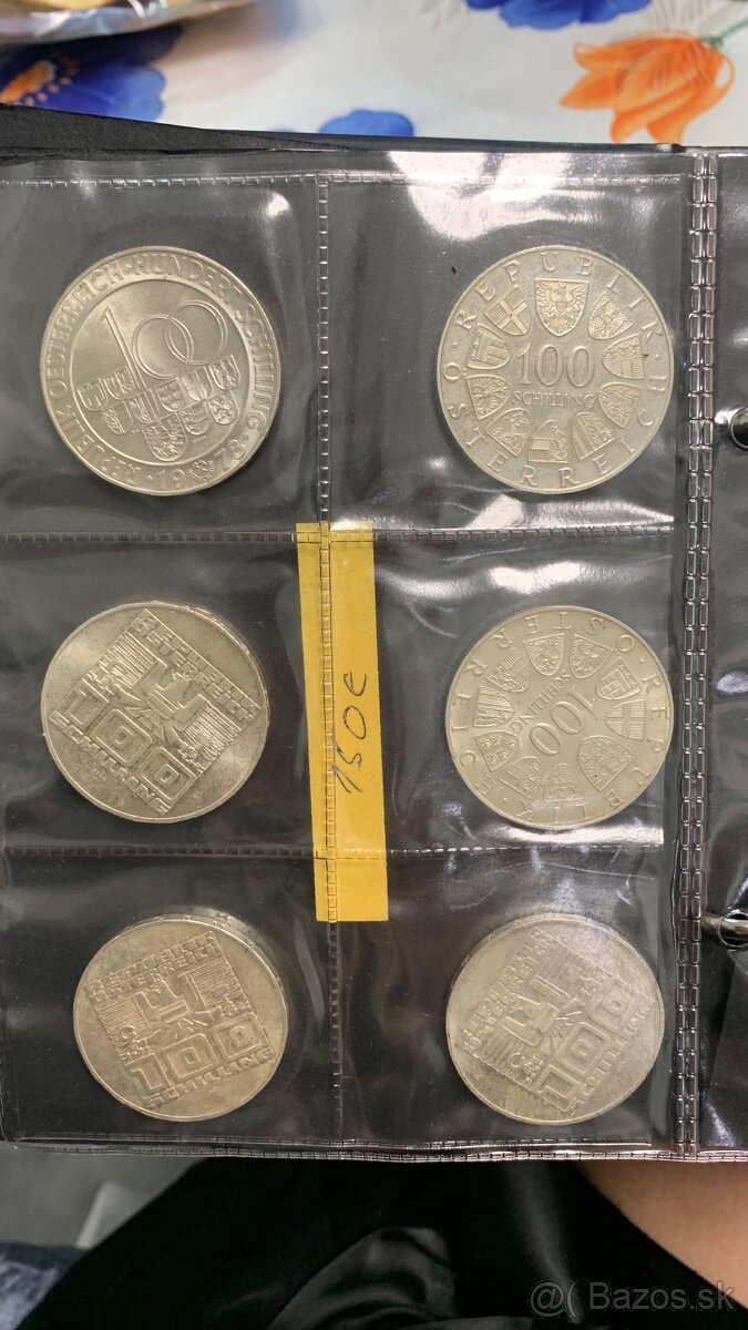 10 schillingove mince ( striebro) - 10