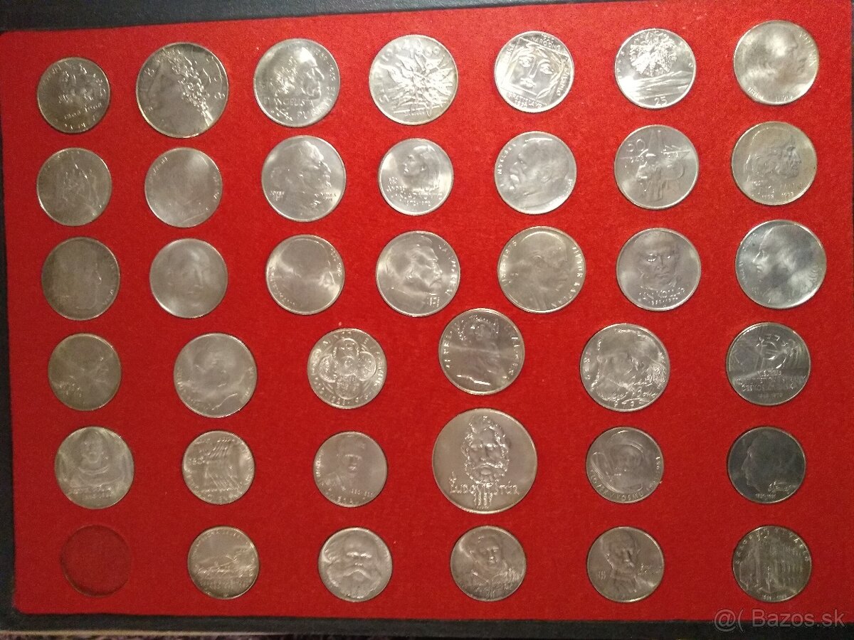 Sada Československých Strieborných mincí 1928-1992 - 10