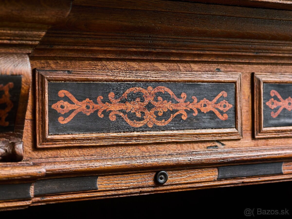 Holandská renesančná skriňa ("Beeldenkast") zo 17. storoči - 10