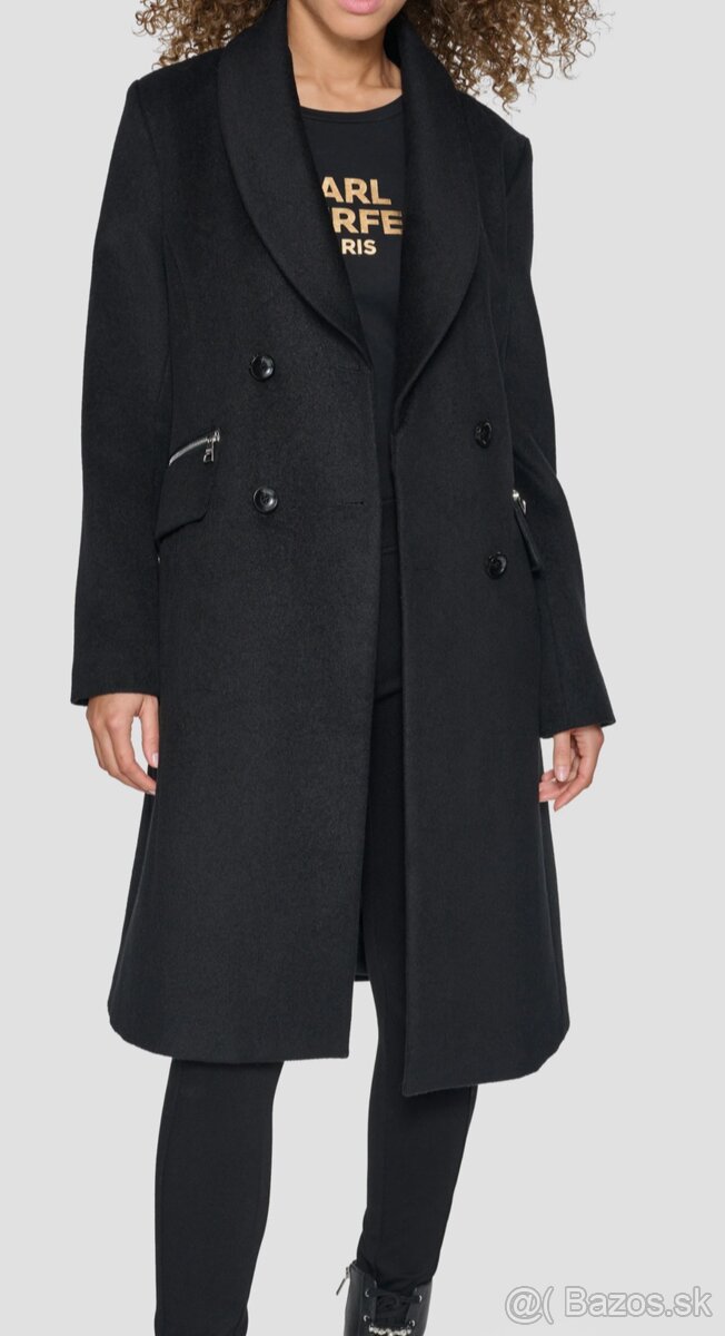 Karl Lagerfeld kabát čierny M original novy - 10