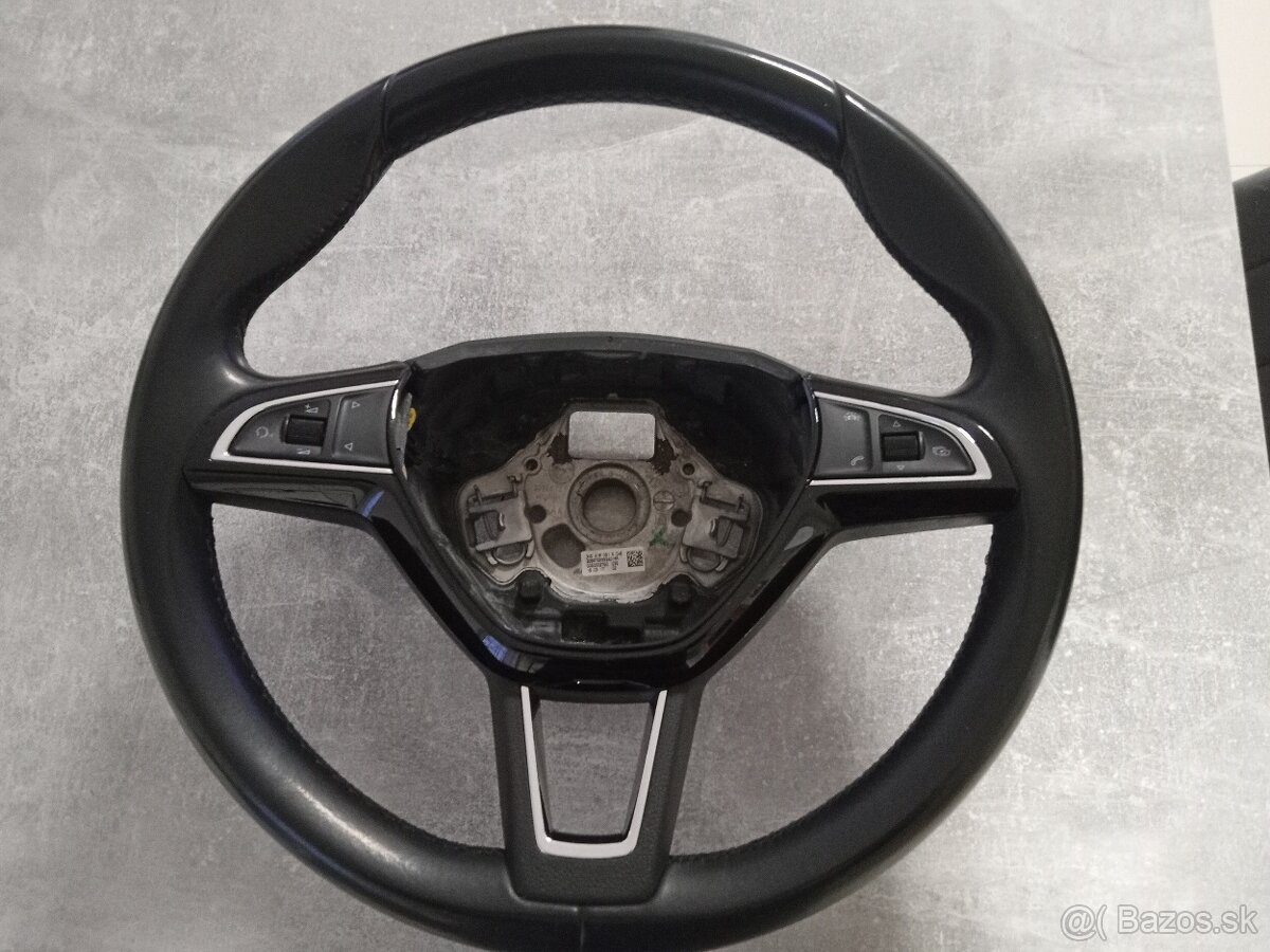 Multifunkčný kožený volant Škoda DSG padla - 10