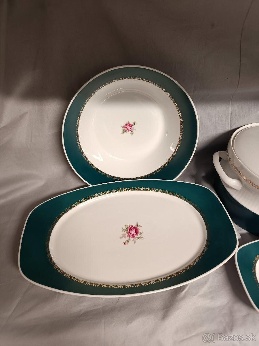 Jedálenský porcelánový servis - J. Ježek, Nefertiti, Loučky - 10