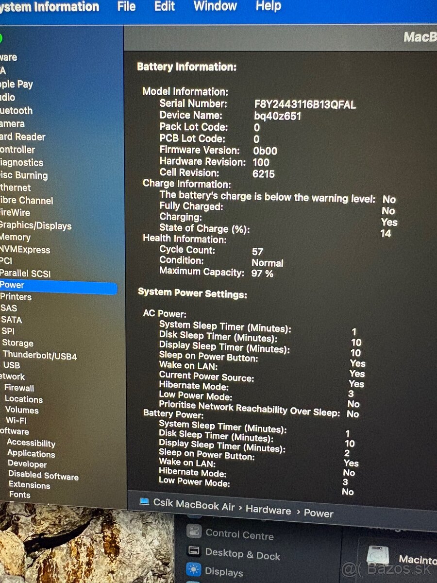 Apple Macbook Air M2 13,6” 256GB - 10