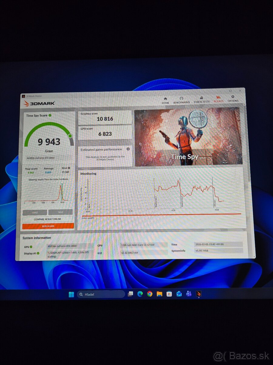 Herný PC RTX 4060 8GB + ZÁRUKA | TOP stav | Windows11 - 10