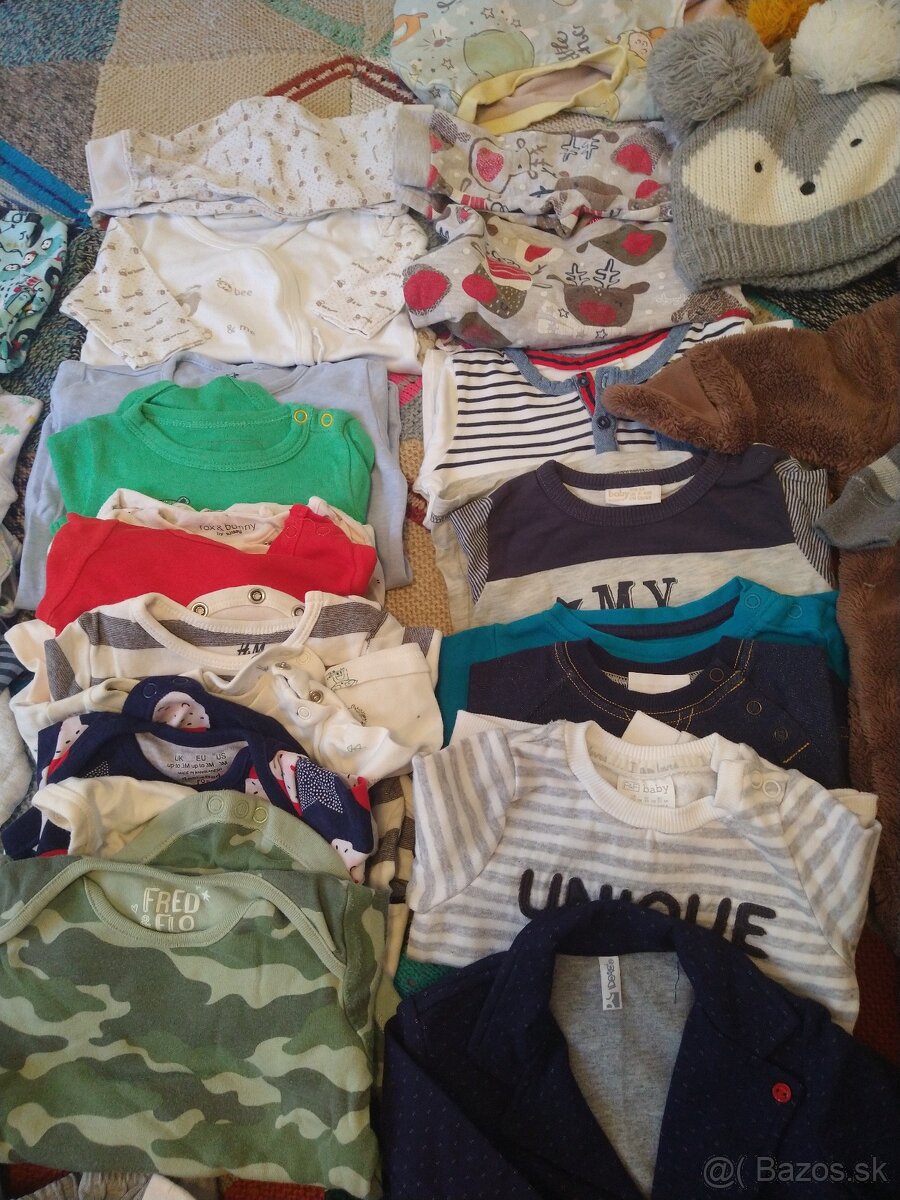 Balík chlapčenkého dojčenského oblečenia veľ. 56-68 - 10