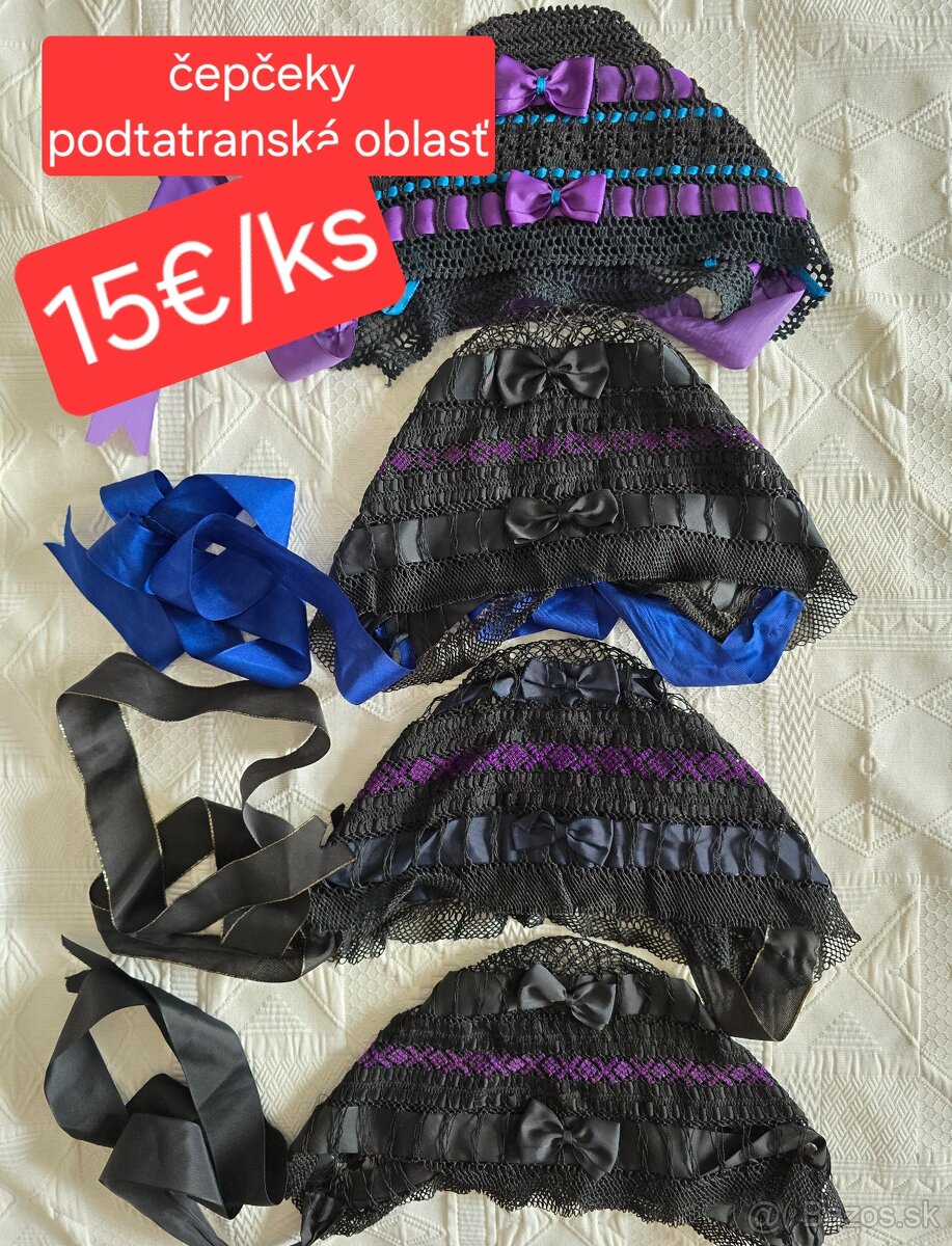 Stary kroj stuhy čepce zápästky - 10