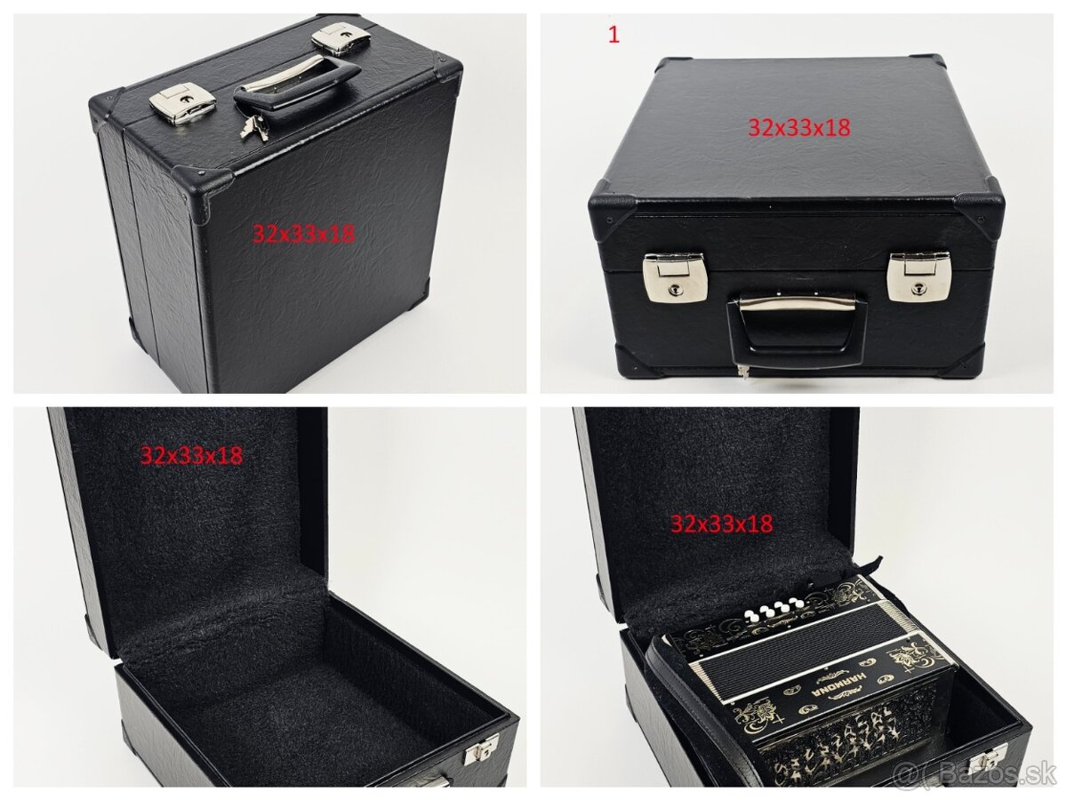 Nové kufre na akordeon heligonka Odolne, vysoka kvalita - 10