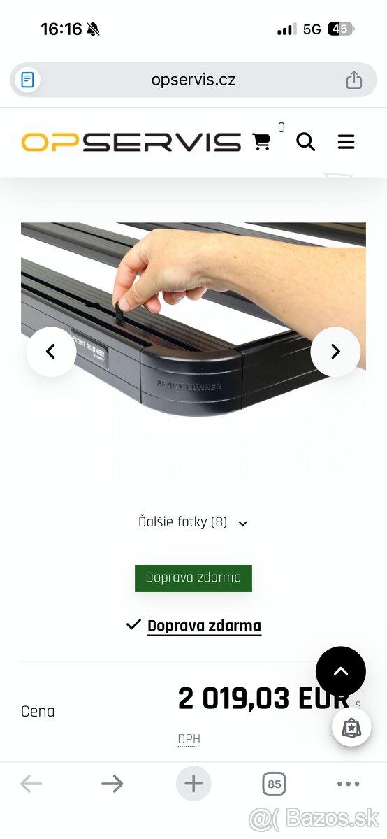 Strešný nosič FRONT RUNNER + Lightbar pre T5 Long - 10