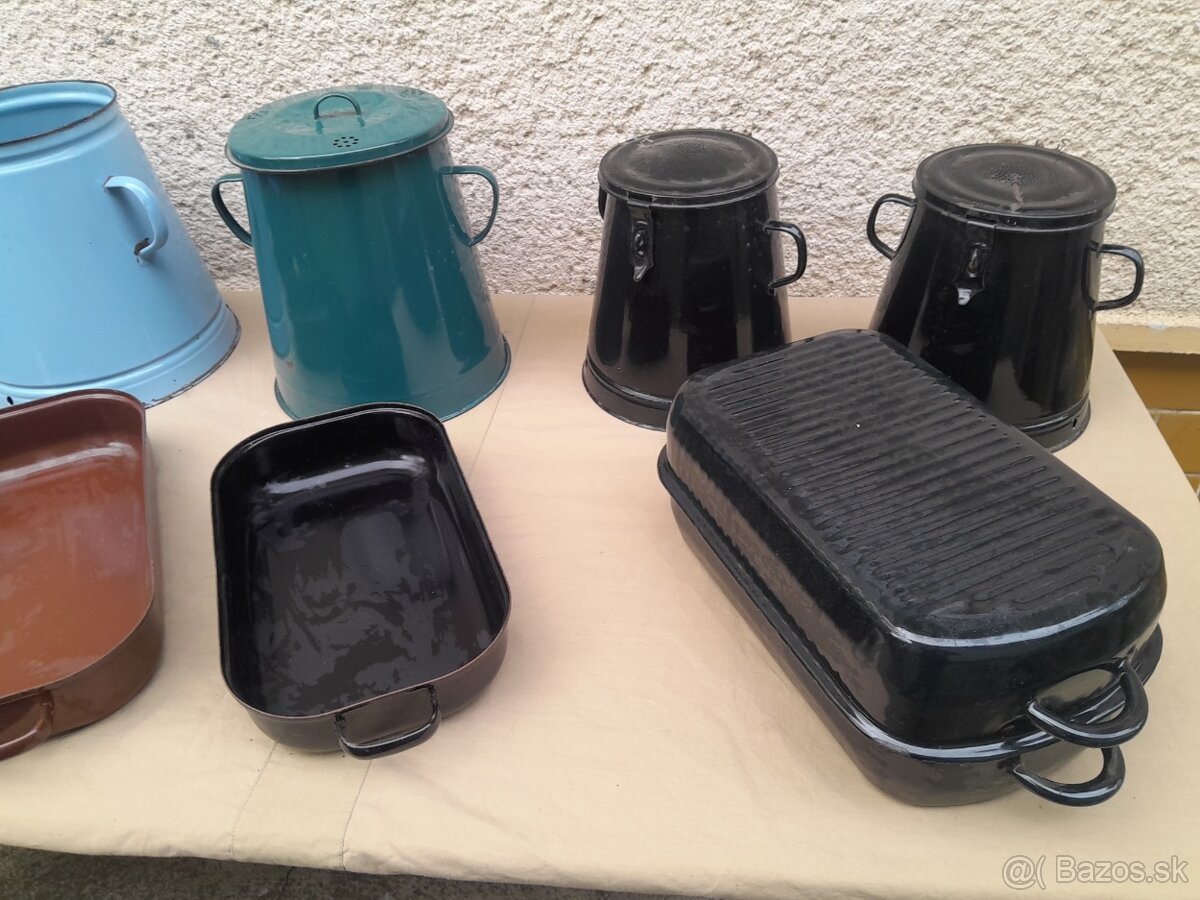 Smaltované riady chalupárske dekorácie . - 10