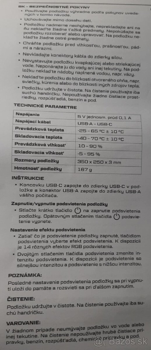 Podložka pod myš Rapture respawn glow M - 10