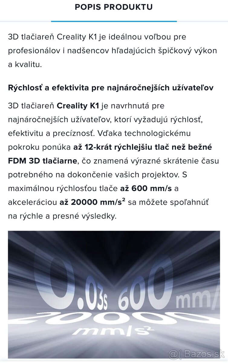 3D tlačiareň , CREALITY K1 (9 ks) - 10