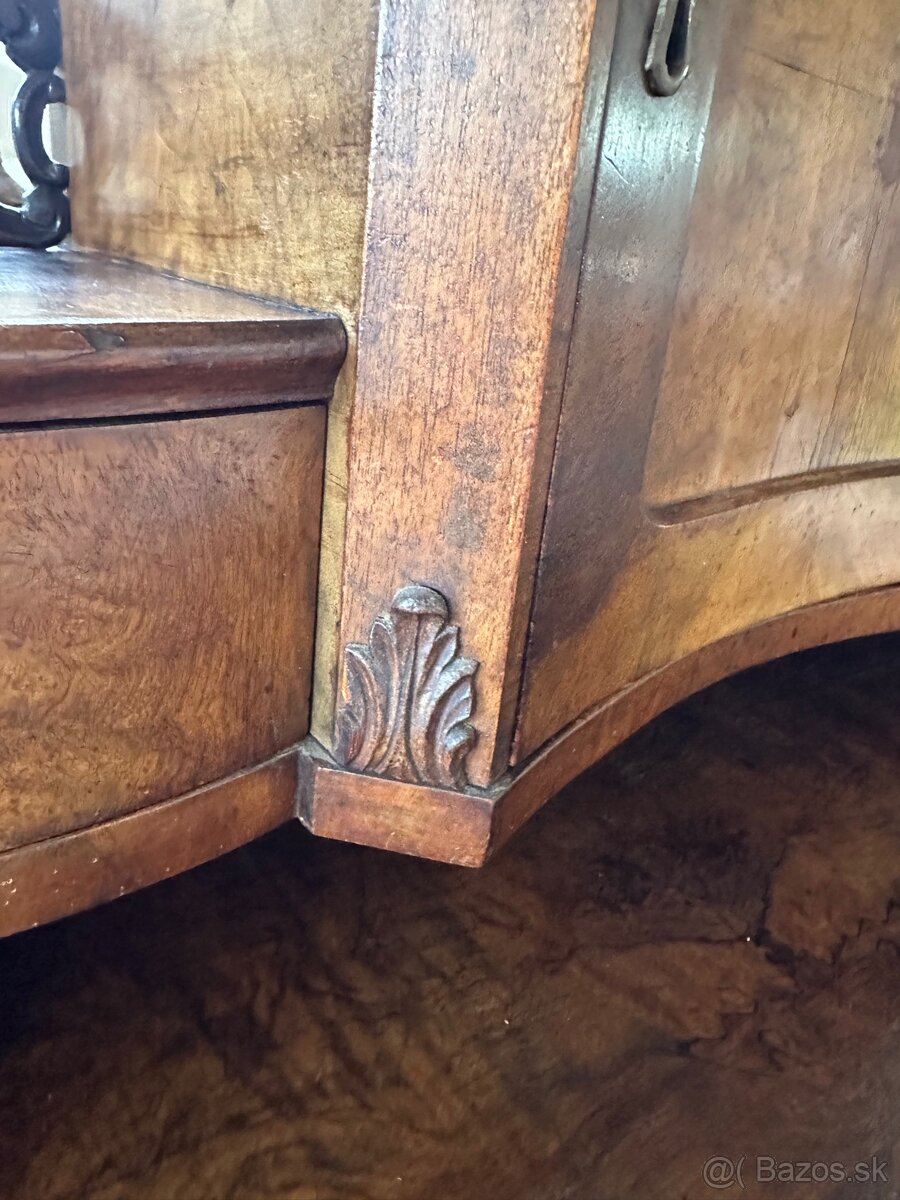 starožitný písaci stolík s nadstavbou - 10